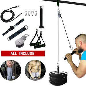 Fitness Diy Pulley Cable Gym Workout Equipment Rieworkes