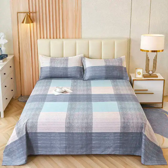 Cotton Bed Sheets Cover and Pillowcases Rieworkes