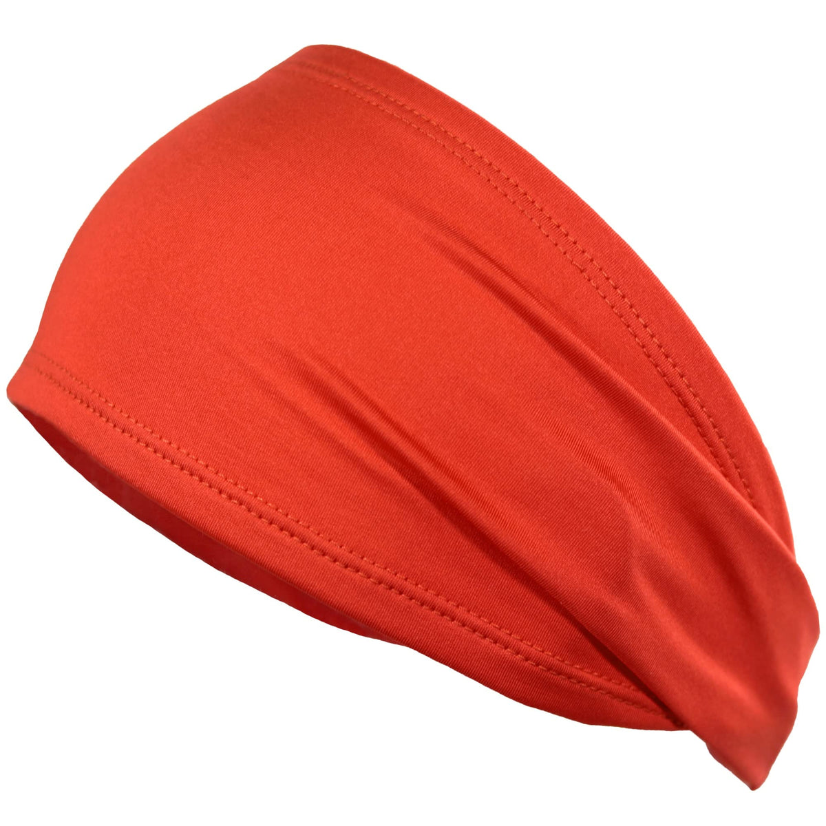 Kenz Laurenz Performance Headband Moisture Wicking Athletic Sports Head Band Wide Head Band Sweatband - Workout Soccer Softball Basketball (Red) Mimarta