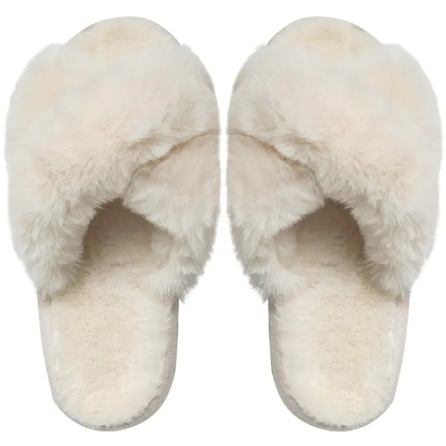 Winter Luxury Fur Slippers Rieworkes