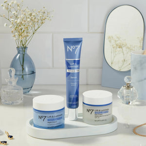 No7 Lift & Luminate Triple Action Day Cream - Anti-Aging Face Moisturizer SPF 30, Hyaluronic Acid & Vitamin C - Firms Skin for Radiant Glow - Suitable for Sensitive Skin (2 pack, 1.69 Fl Oz each) Regular, Pack of 2 Rieworkes