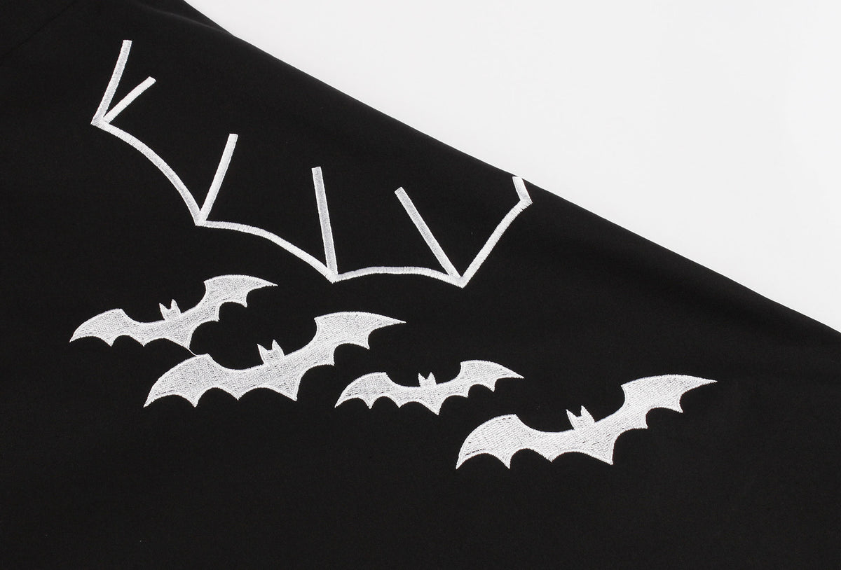 Embroidered Bat Dress for Women - Halloween Party Outfit Mimarta