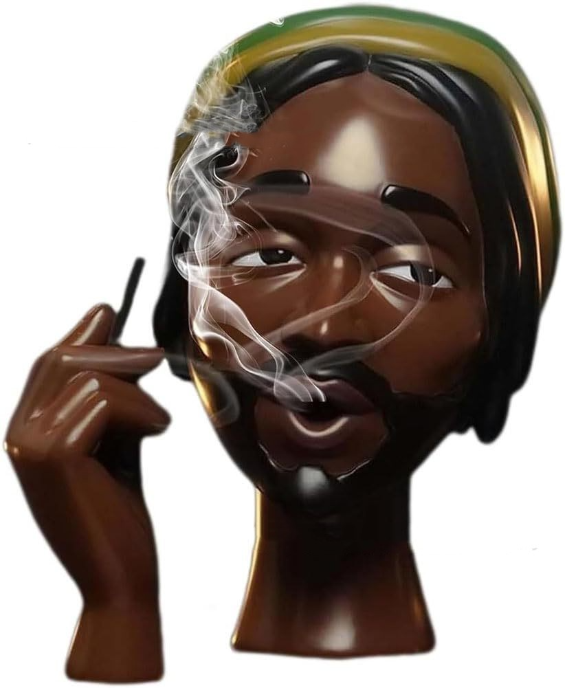 Elegant Black Woman Head Incense Burner Mimarta