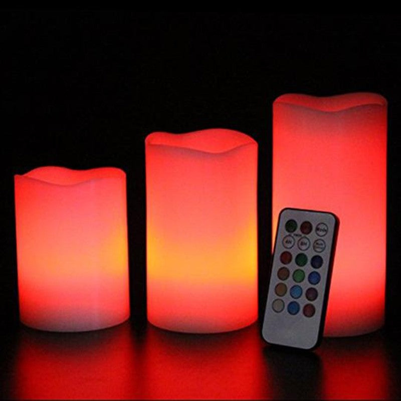 Remote Control Color Changing Plastic Candles Mimarta