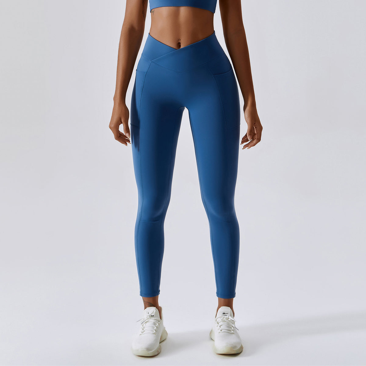 Hip-Lifting Crossed Waist Sports Running Pants Mimarta