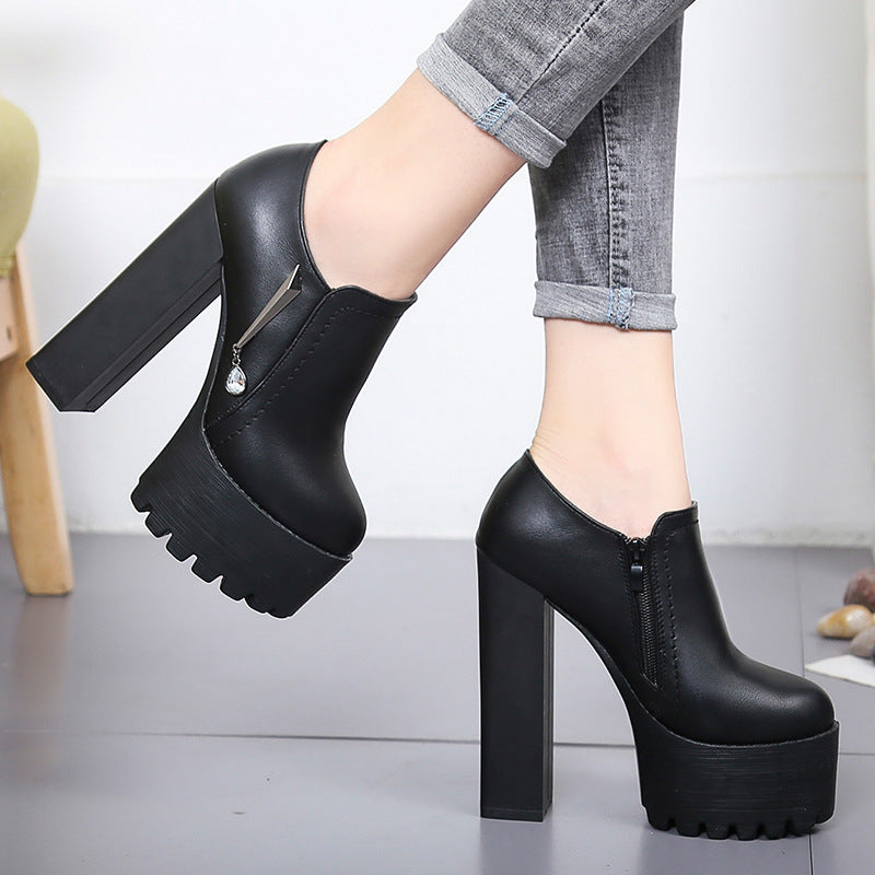 New Autumn Winter High Heel Platform Shoes for Women Mimarta