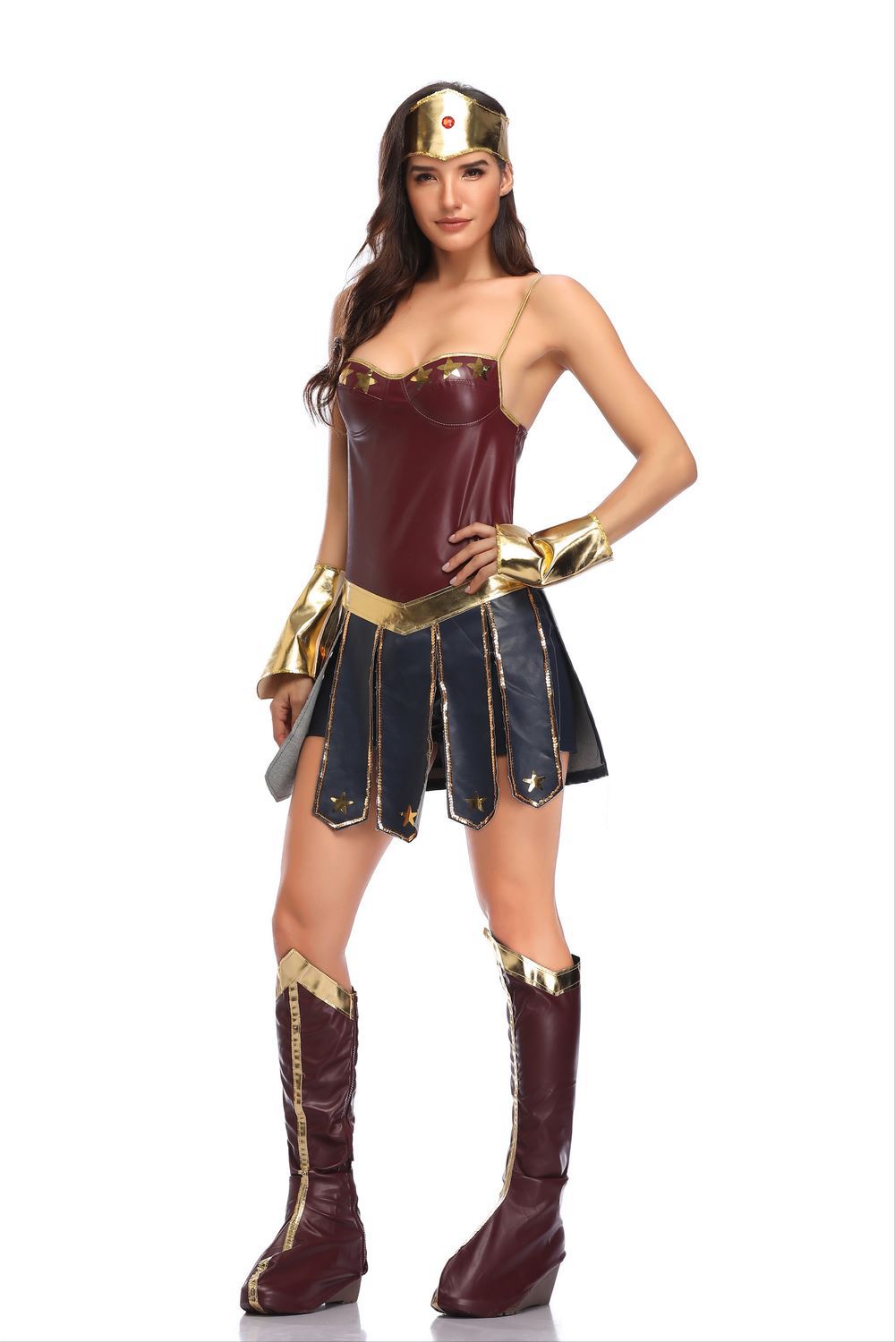 Sexy Superhero Halloween Costume - Wonder Woman Dress Mimarta