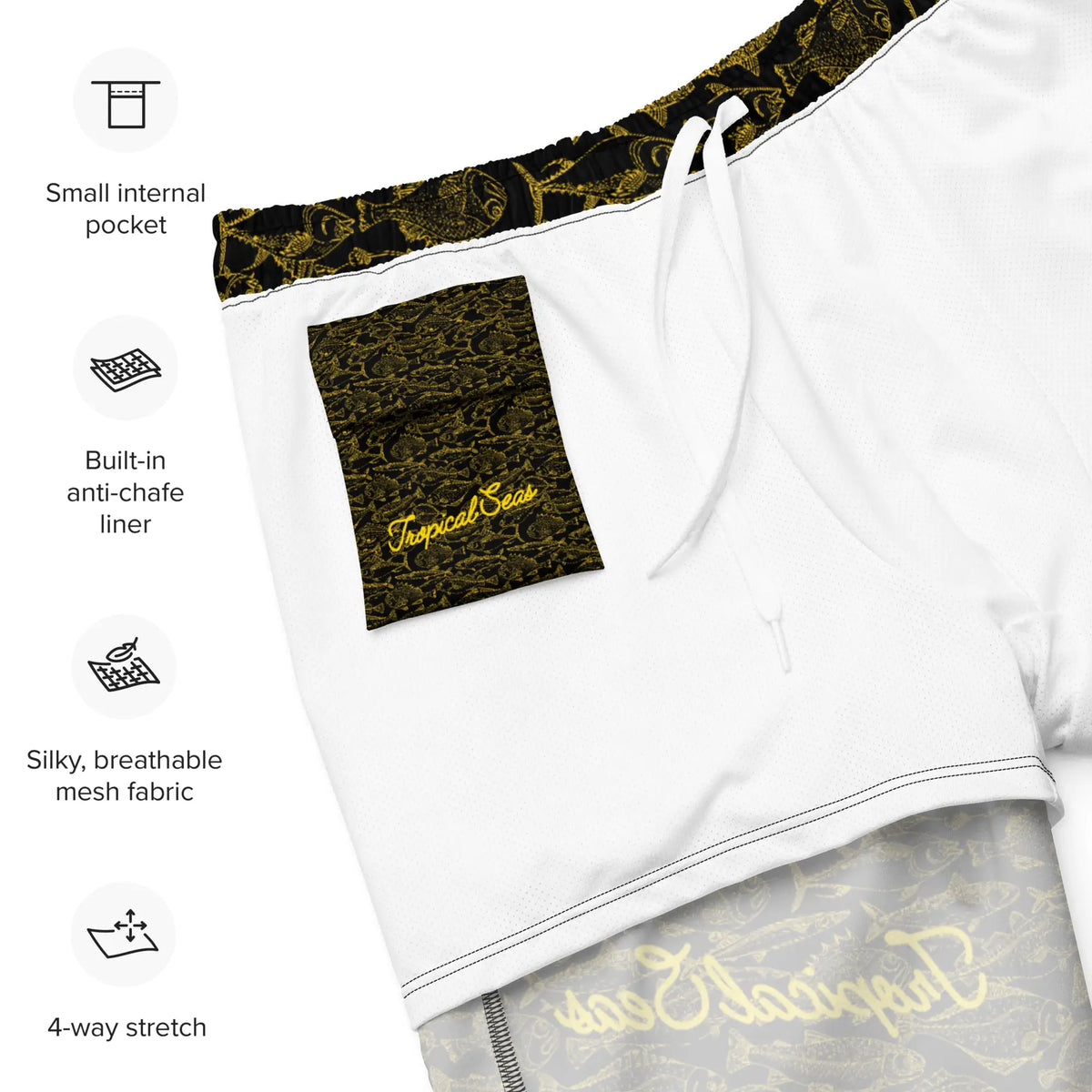 Men's Eco Sea of Gold Riches Swim Trunks Rieworkes