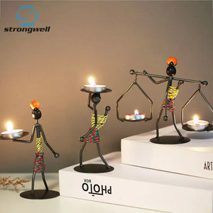 Modern Iron Man Candlestick Rieworkes