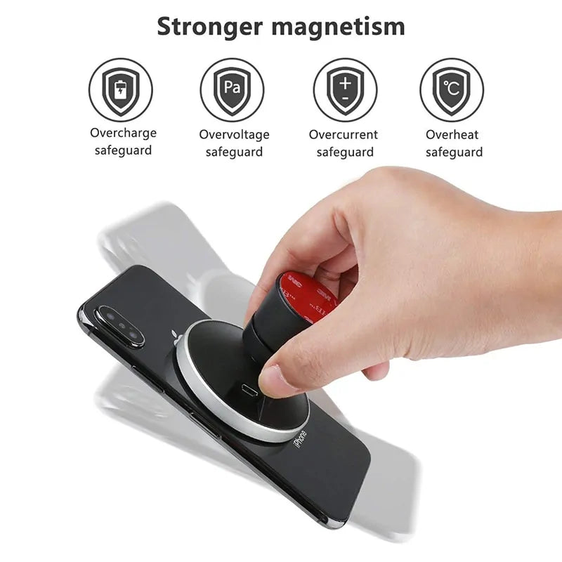 Fast Car Wireless Charger with Magnetic Phone Holder Rieworkes