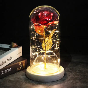 Enchanted Glass Rose Decoration Rieworkes