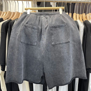 SAINT LOUIS Handmade Ink Spray Retro Style Shorts Mimarta
