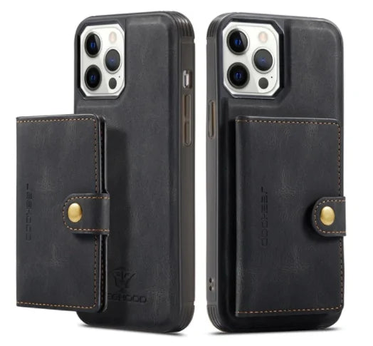 Luxury Magnetic Safe Leather Case For iPhone Rieworkes
