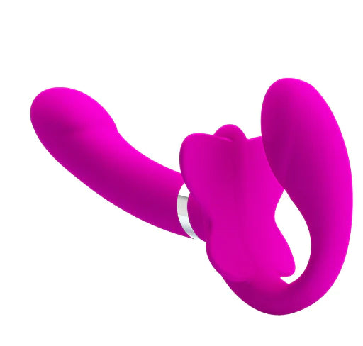Double Strap-On Butterfly Vibrator for Women (One) Mimarta