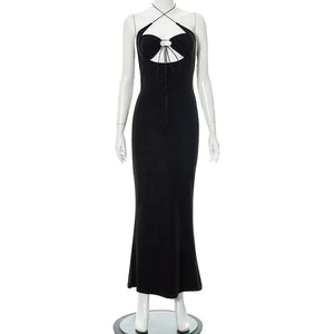 Backless Halter Long Dress Rieworkes