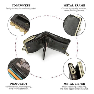 Genuine Leather Wallet Women Rieworkes