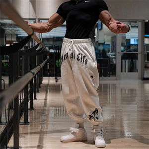 Men's Gym Joggers Cotton Pants Streetwear Rieworkes