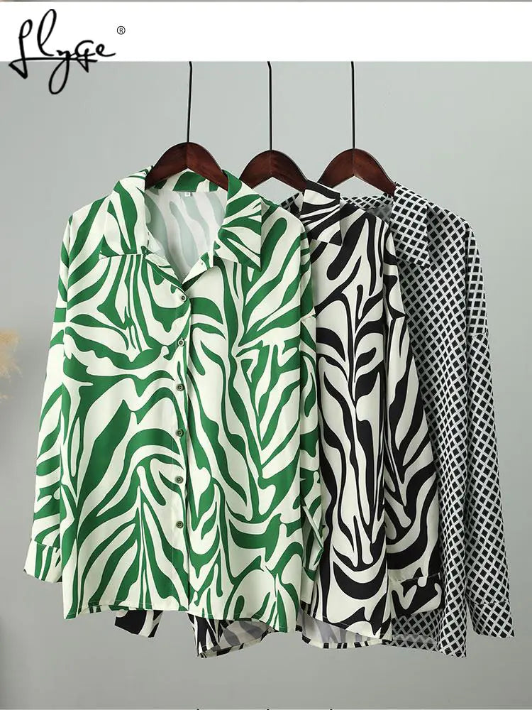 Loose Stripe Pants Set Elegant Long Sleeve Top Rieworkes
