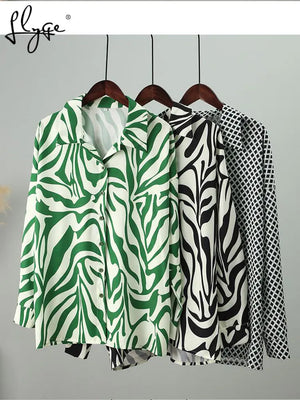 Loose Stripe Pants Set Elegant Long Sleeve Top Rieworkes