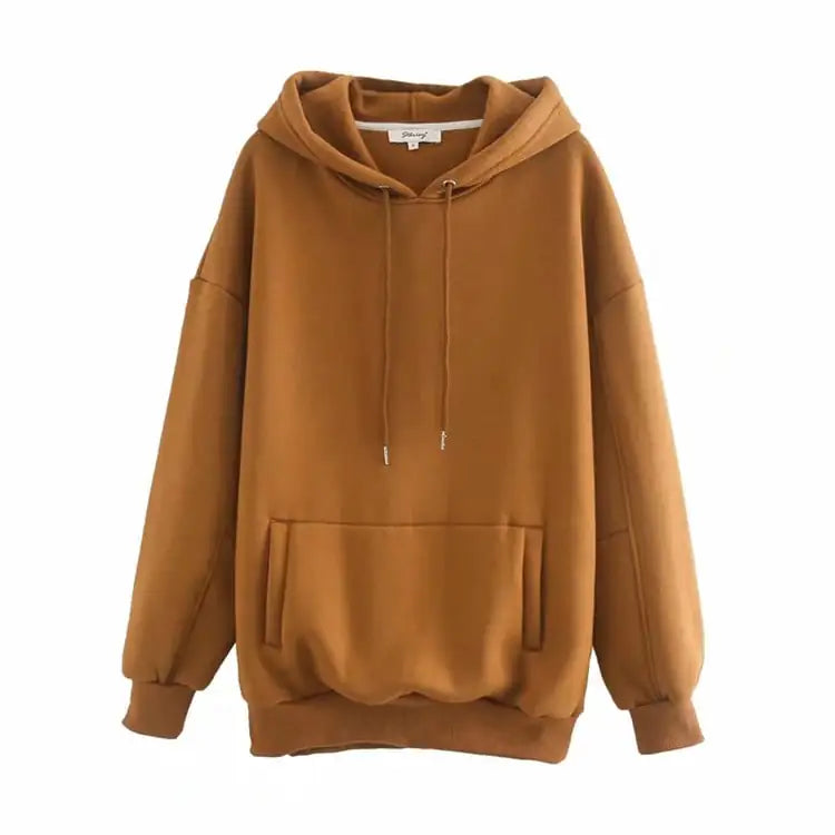 Casual Solid Color Plus Velvet Sweater for All Seasons Mimarta