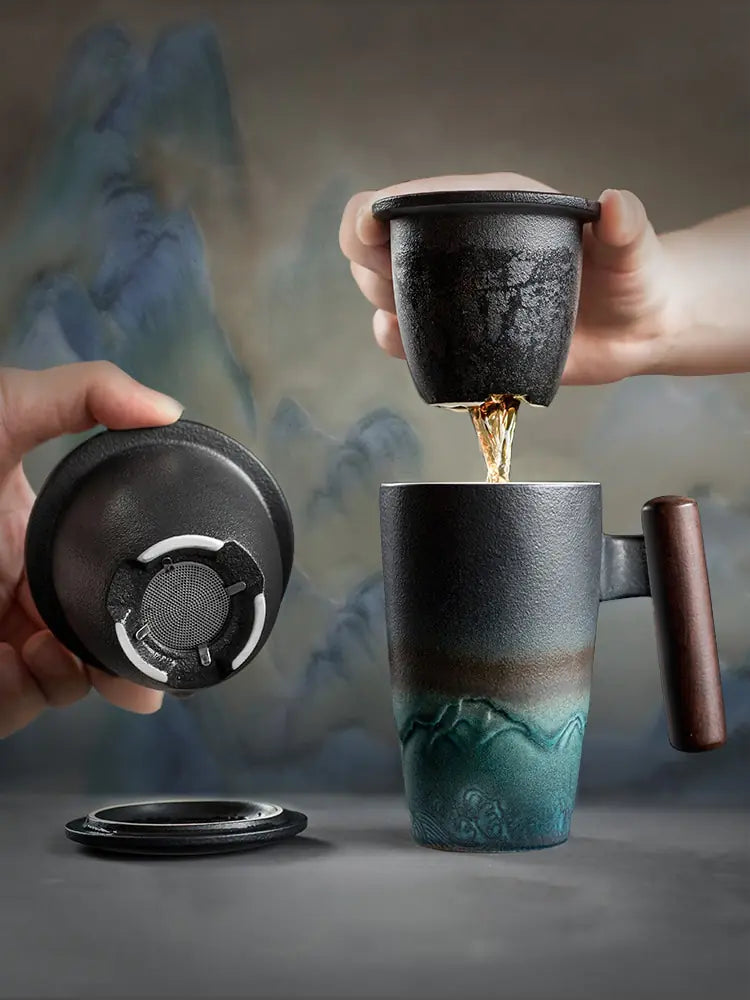 Retro Ceramic Coffee Mug Set Rieworkes