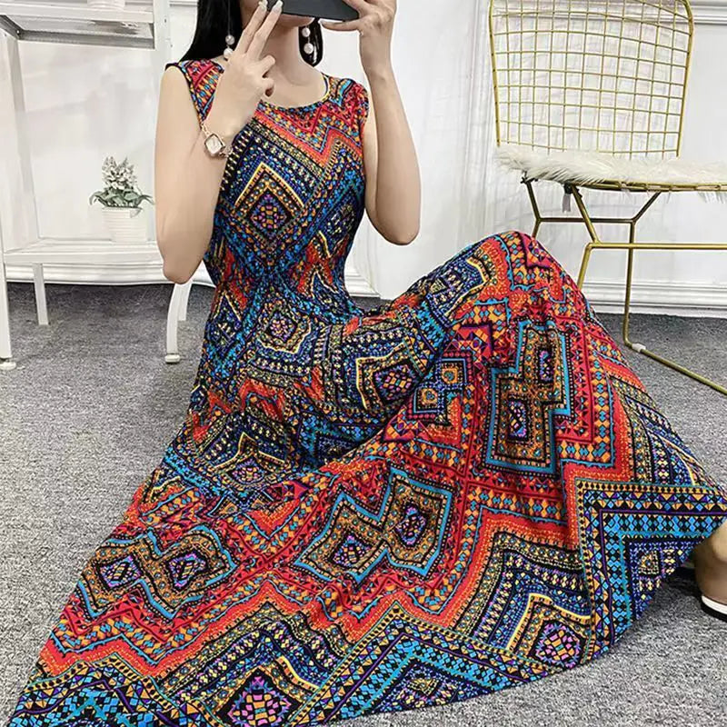 Batik Printed Cotton Dress and Skirt Combo Rieworkes