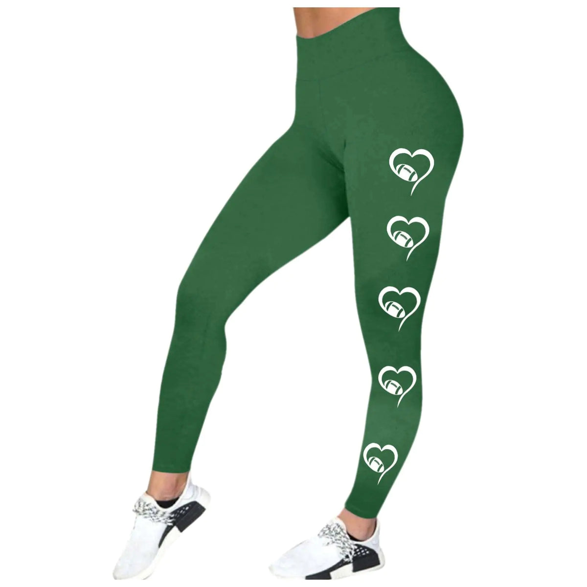 Mgoohoen Football Leggings for Women High Waisted Pants for Women Tummy Control Leggings Yoga Pants Soft Buttery Tights Rieworkes