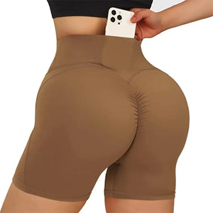 Sports Shorts Women High Waist Workout Seamless Fitness Yoga Shorts Rieworkes