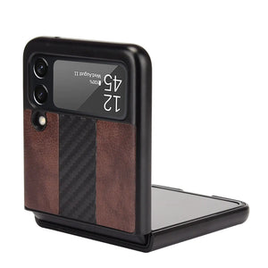 For Samsung Galaxy Z Flip 3 5G Slim Folding Leather Shockproof Phone Case Cover Rieworkes