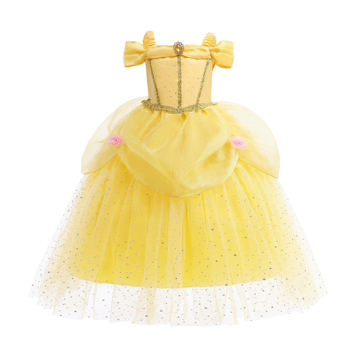 Belle Princess Halloween Dress for Kids (Beauty and the Beast) Mimarta