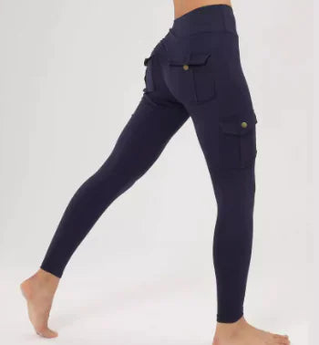 High Elastic Fitness Workwear Pants with Pockets for Women Rieworkes