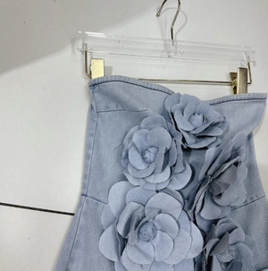 Three-dimensional Flowers Tube Top Jumpsuit Mimarta