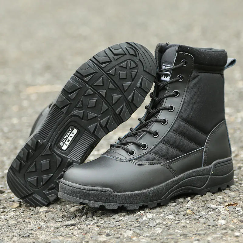 Tactical Black High-Top Combat Boots for Outdoors Mimarta