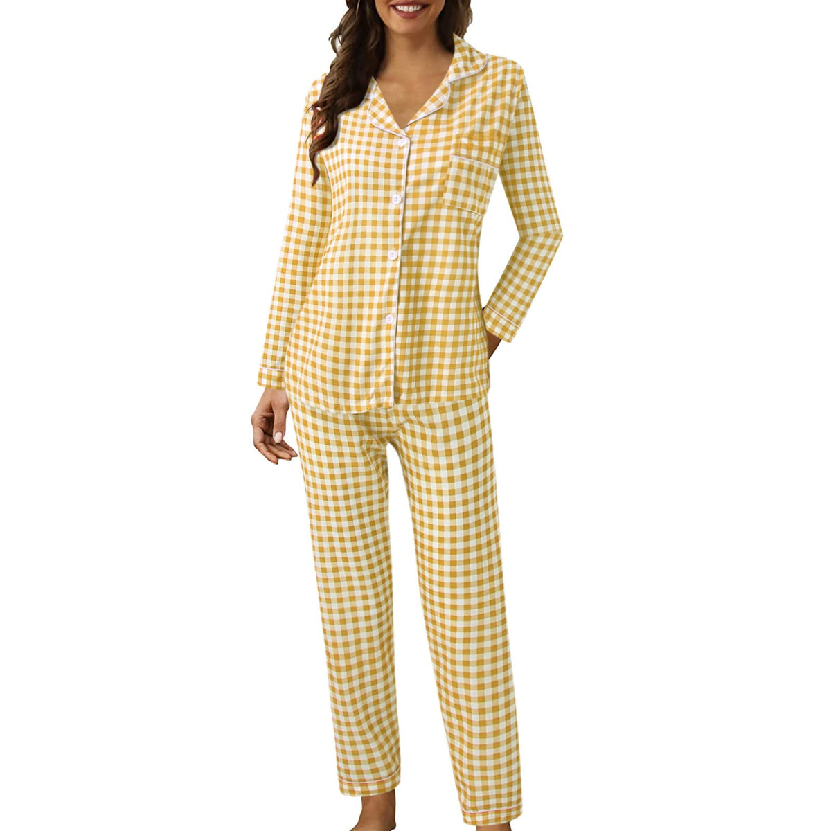 prime a day deals today 2024 October 8-9 Liquidation Pallets Ropa De Dormir Para Mujer Long Pajama Set For Women Cuddle Duds Women Pajamas Womens Pajama Sets Button Down Pajamas Women orders the my Mimarta