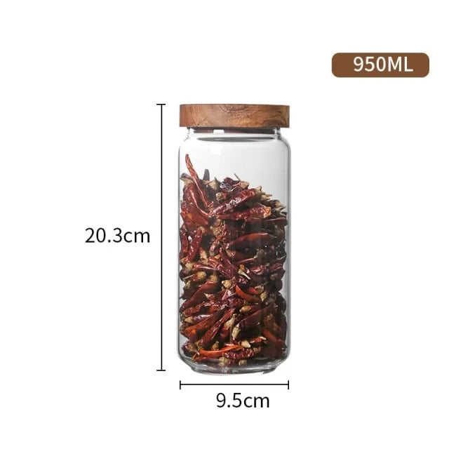 Glass Airtight Kitchen Storage Jar Rieworkes