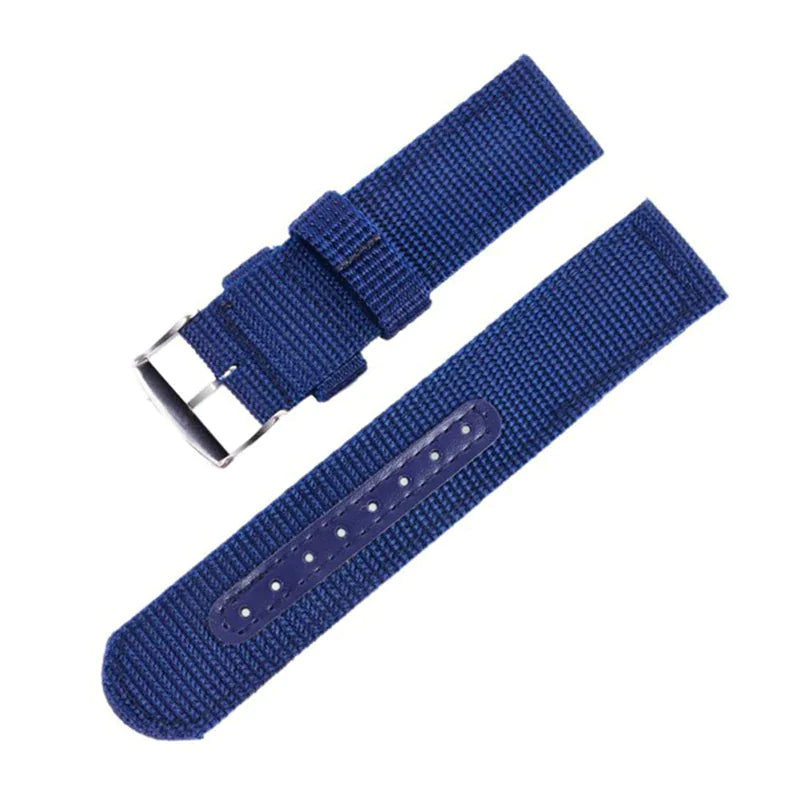 18mm 20mm 22mm 24mm Military Canvas Nylon Wrist Watch Band Strap Bracelet Sport Rieworkes