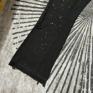 Women's Casual Loose Tooling Printed Bouquet Foot Pants Rieworkes