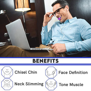 3PCS Jawline Exerciser Mouth Exercise Fitness Ball Neck Face Jaw Trainer Toning Rieworkes