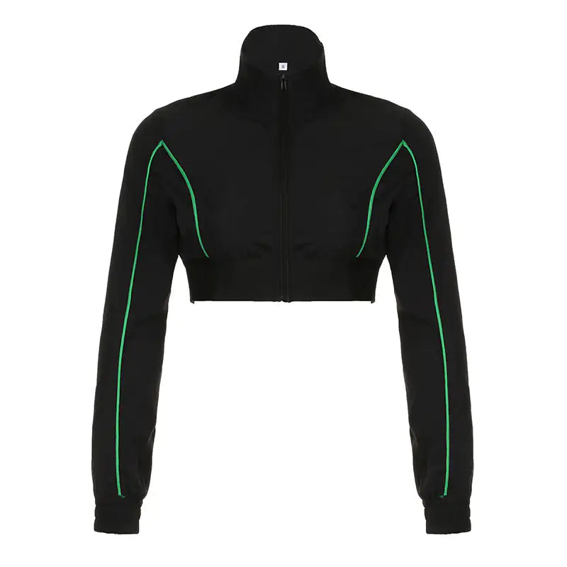 Cropped Zipper Jacket Rieworkes
