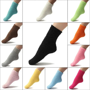 Women's Bed Socks Pure Color Rieworkes