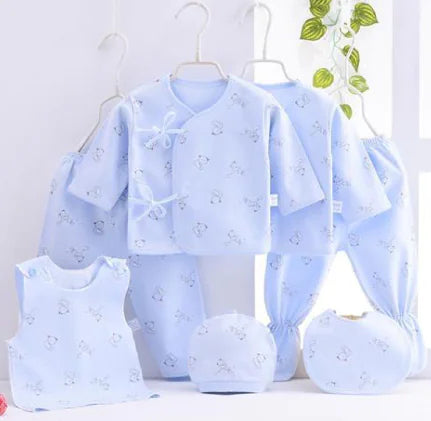Luxury 7-Piece Cotton Clothing Set for Newborns Mimarta