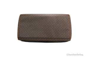 Copy of Michael Kors Travel Extra Large Brown PVC Top Zip Duffle Weekender Luggage Bag Mimarta