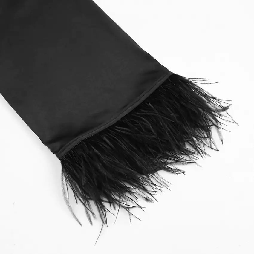 Ruby Feathered Robe Rieworkes