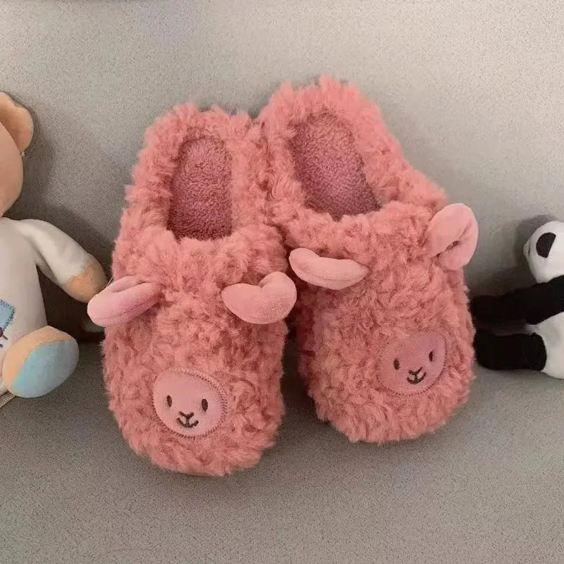 Cute Cartoon Cotton Slippers for Couples - Winter Warmth Mimarta