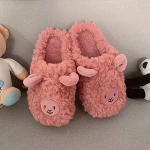 Cute Cartoon Cotton Slippers for Couples - Winter Warmth Mimarta