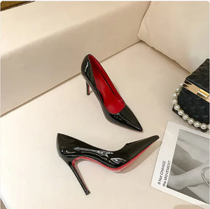 Red Bottom Pointed Heels - Women's Sexy Party Shoes Rieworkes