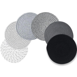 8" Trivets for Hot Dishes Hot pots and Pans 6 Heat Resistant Hot Pads Pot Holders for Kitchen Hot Plate Mats for Kitchen Countertops Table Home Essentials Farmhouse Decor Mimarta
