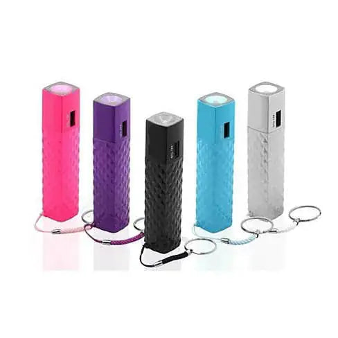 Lipstick Case Style Phone Charger and Flashlight on a Keychain Rieworkes