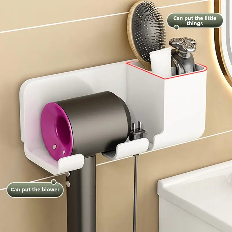 Wall Mounted Bathroom Storage Holder for Hair Tools Mimarta