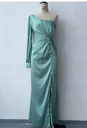 Women's Cinched Waist Slim-Fit Evening Dress Rieworkes